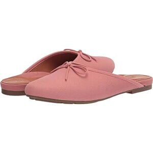 Gentle Souls by Kenneth Cole Womens Eugene Bow Trim Slip on Mule Pink Clay 8 M